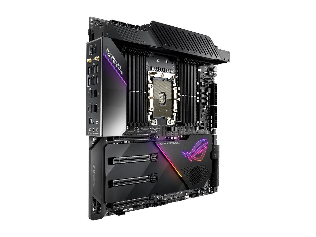 ASUS ROG Dominus Extreme Intel Socket LGA 3647 for Xeon W-3175X (C621) 12 DIMM DDR4 DIMM.2 U.2 EEB with Aquantia 10G LAN, USB 3.1 Performance Motherboard Retail Box.