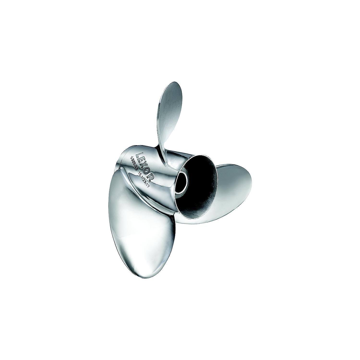 Solas Propeller 9571-155-17 Solas Rubex L3 SS Interchangeable Hub 3-Blade, Propeller