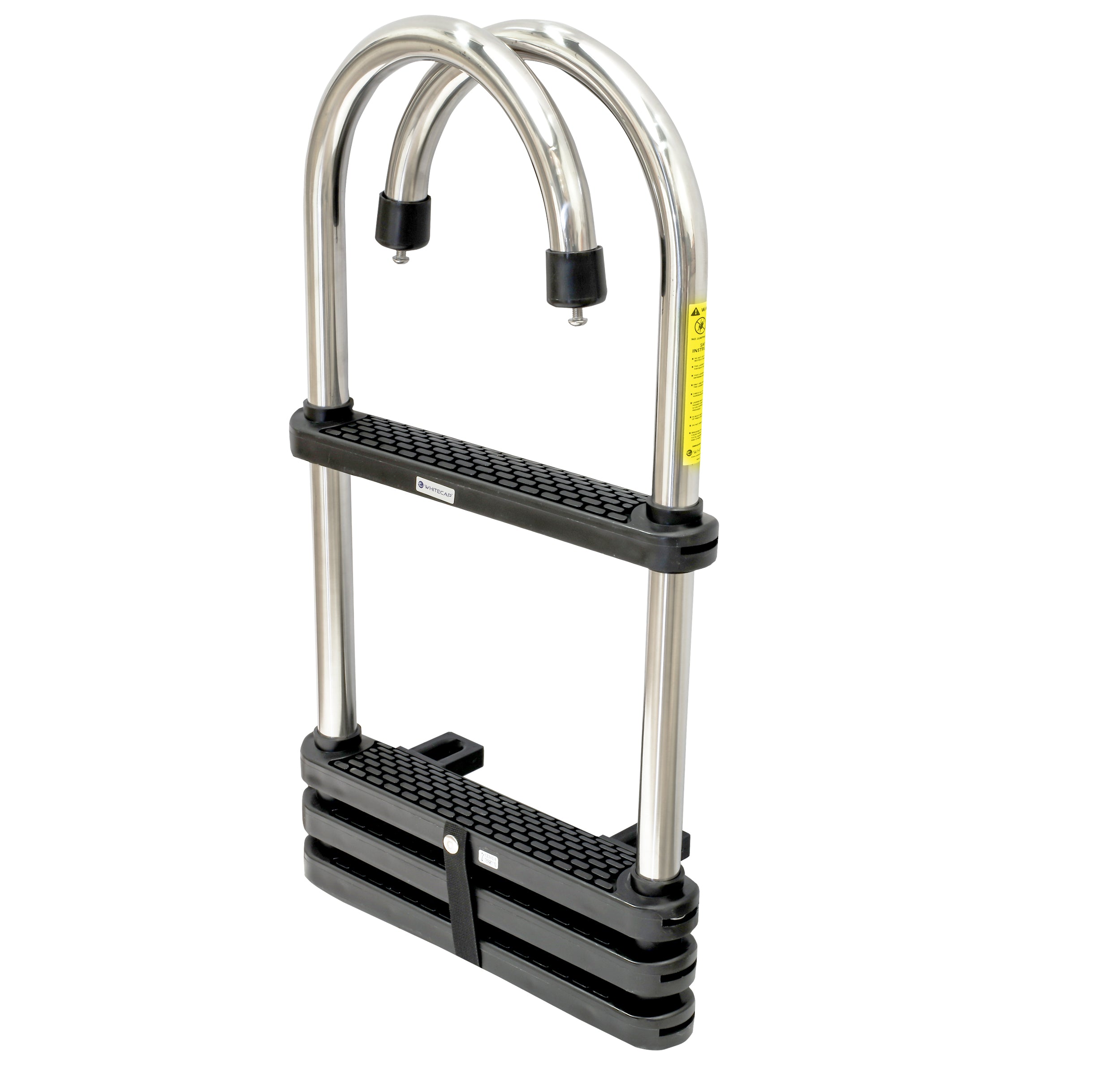 Whitecap S-1862 Stainless Steel Removable Telescoping Pontoon Ladder - 4 Step