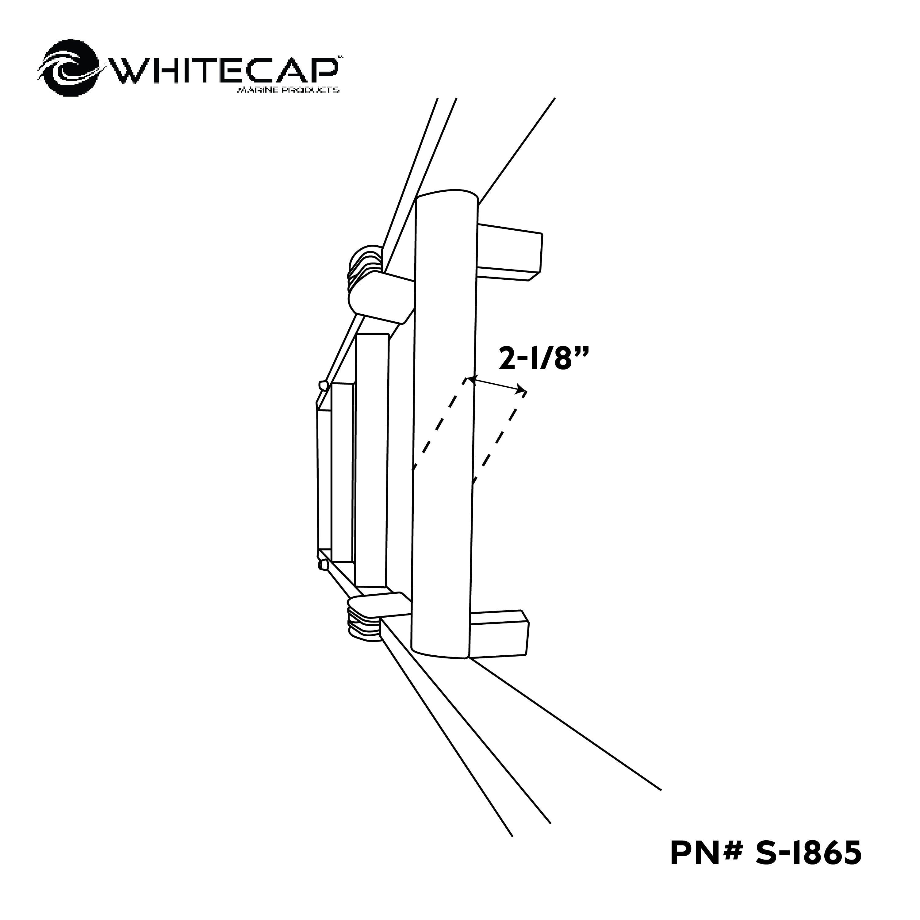 Whitecap S-1865 Aluminum Folding Pontoon Ladder - 4 Step