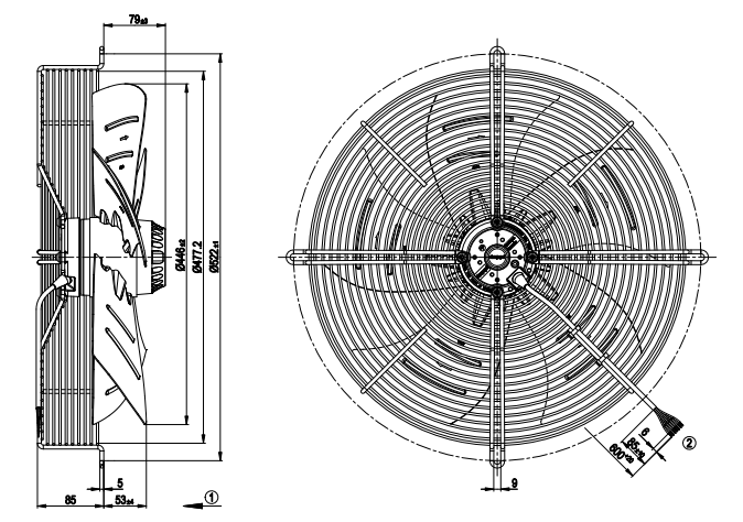 S4D450-AP01-01 EBMpapst Axial Fan 200W