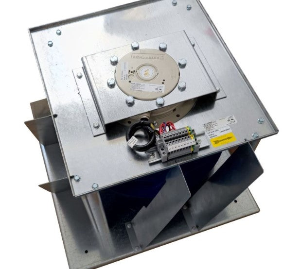 GR35C-2DD.6K.1R ZIEHL-ABEGG centrifugal fan 3.30kw, 460v, AL STEEL, 3170rpm,