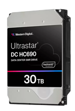 Western Digital Ultrastar DC HC690 WSH72BV30ALE604 0F59380 30TB Host-Managed SMR 7.2K RPM SATA 6Gb/s 512e 3.5in Recertified Hard Drive