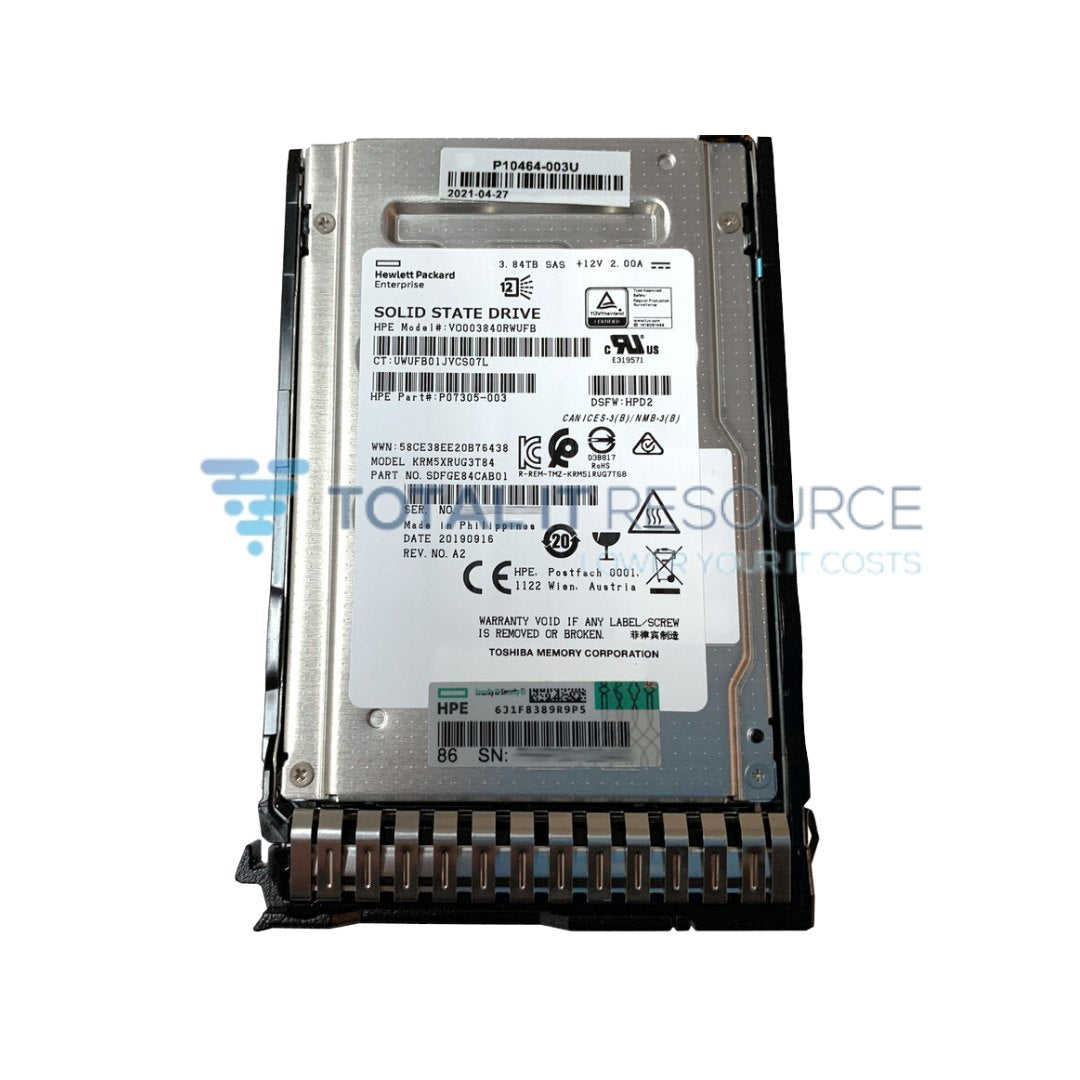 P10444-B21 HPE 3.84TB SAS 12G Read Intensive SFF (2.5in SC Value SAS SSD