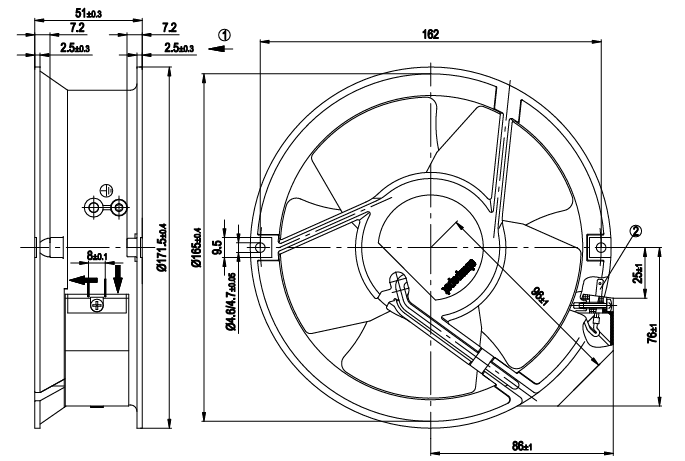 W2E143-AB09-01 6078ES Ebm-Papst Fans
