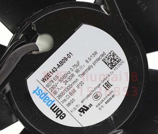 W2E143-AB09-01 6078ES Ebm-Papst Fans