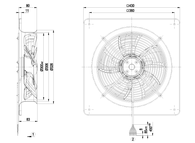 Ebmpapst   W4D300-DT04-09  FAN AXIAL