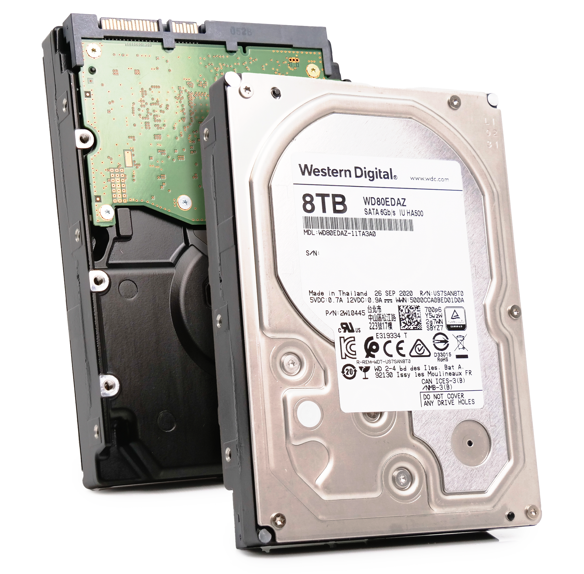 Western Digital WD80EDAZ-11TA3A0 8TB 5.4K RPM SATA 6Gb/s 512e 3.5in Hard Drive