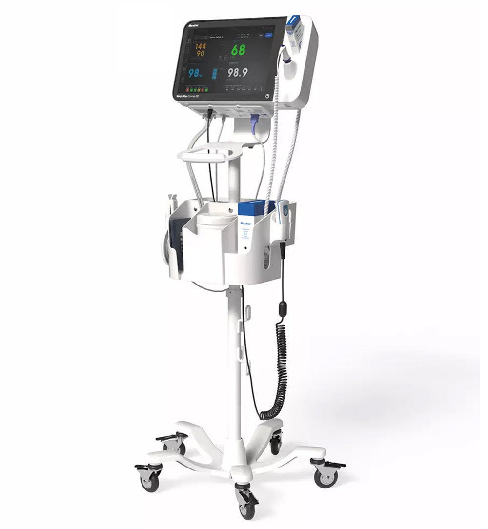 Baxter Connex 360 Vital Signs Monitor w/ Masimo SpO2 + RRp, WiFi, Mobile Stand, Barcode Scanner