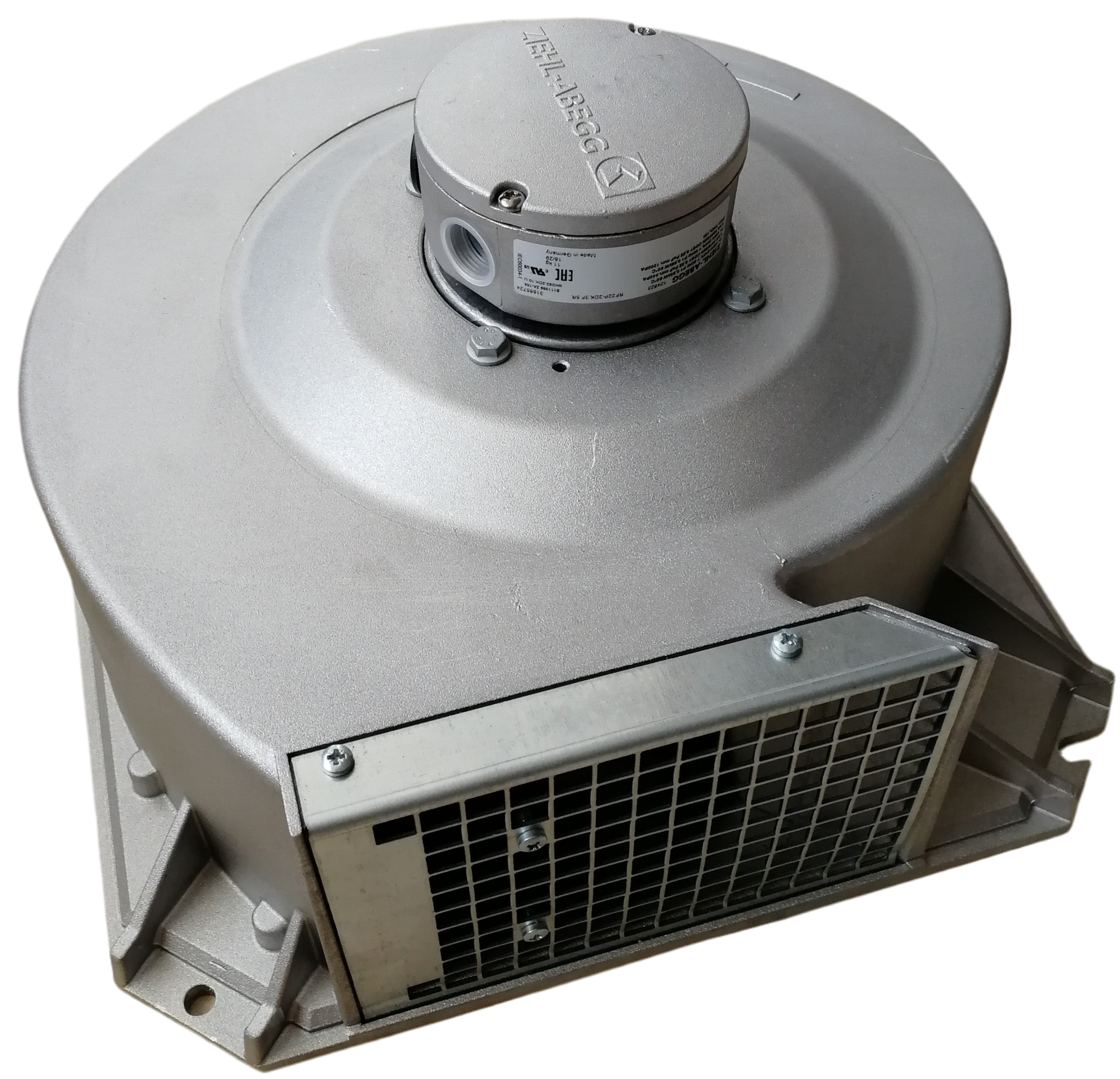 ZIEHL-ABEGG RF22P-2DK.3F.5R Centrifugal Fan for Siemens Inverter | 0.49/0.76kW 3~400V 2230/2550rpm with Housing