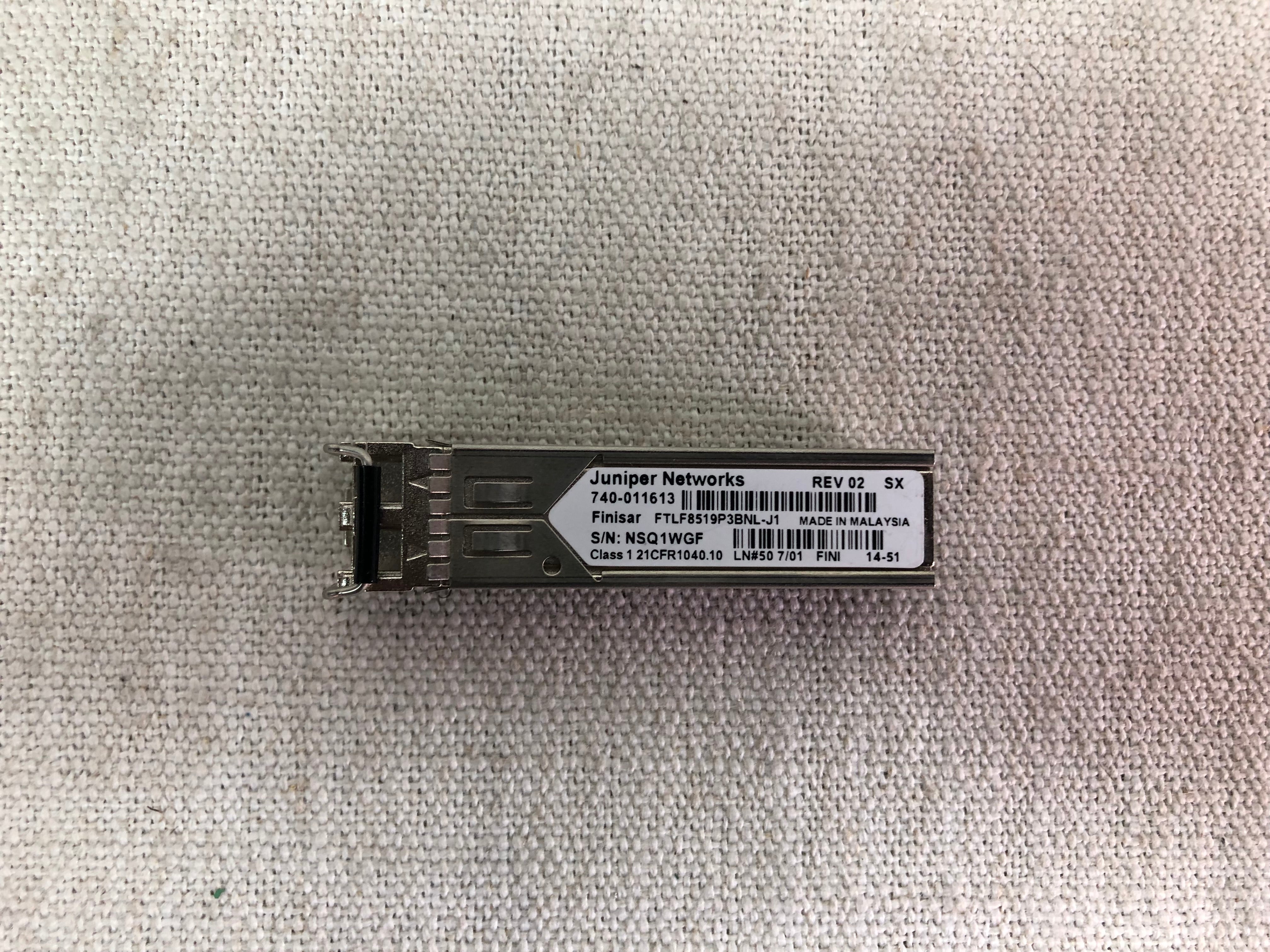 Lot of 5x Juniper 740-011613 1000BASE-SX 850nm MMF SFP Optical Transceiver