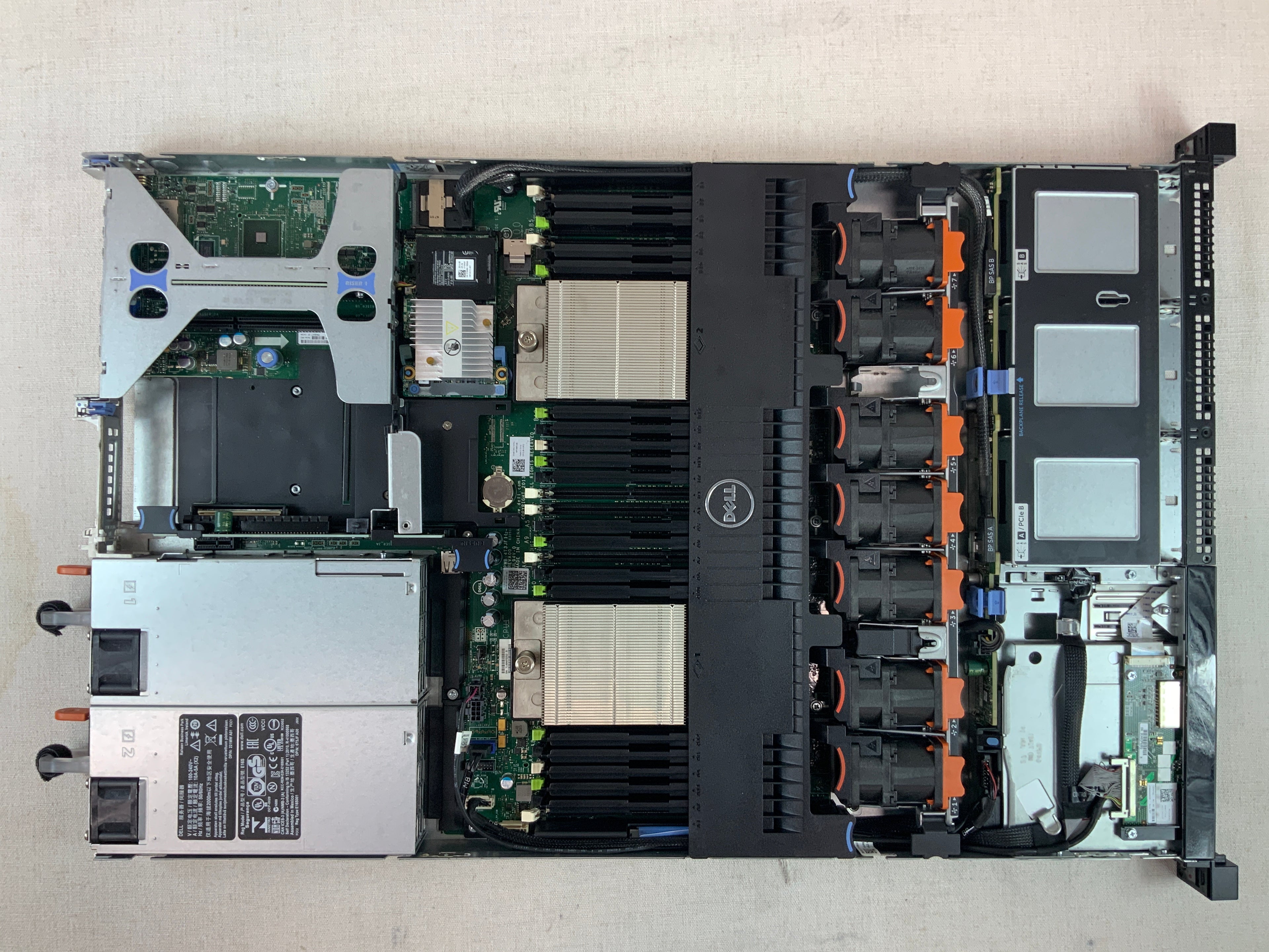 Dell PowerEdge R620 2x 6-Core E5-2620v2 @ 2.1GHz 128GB RAM No HDDs PERC H710