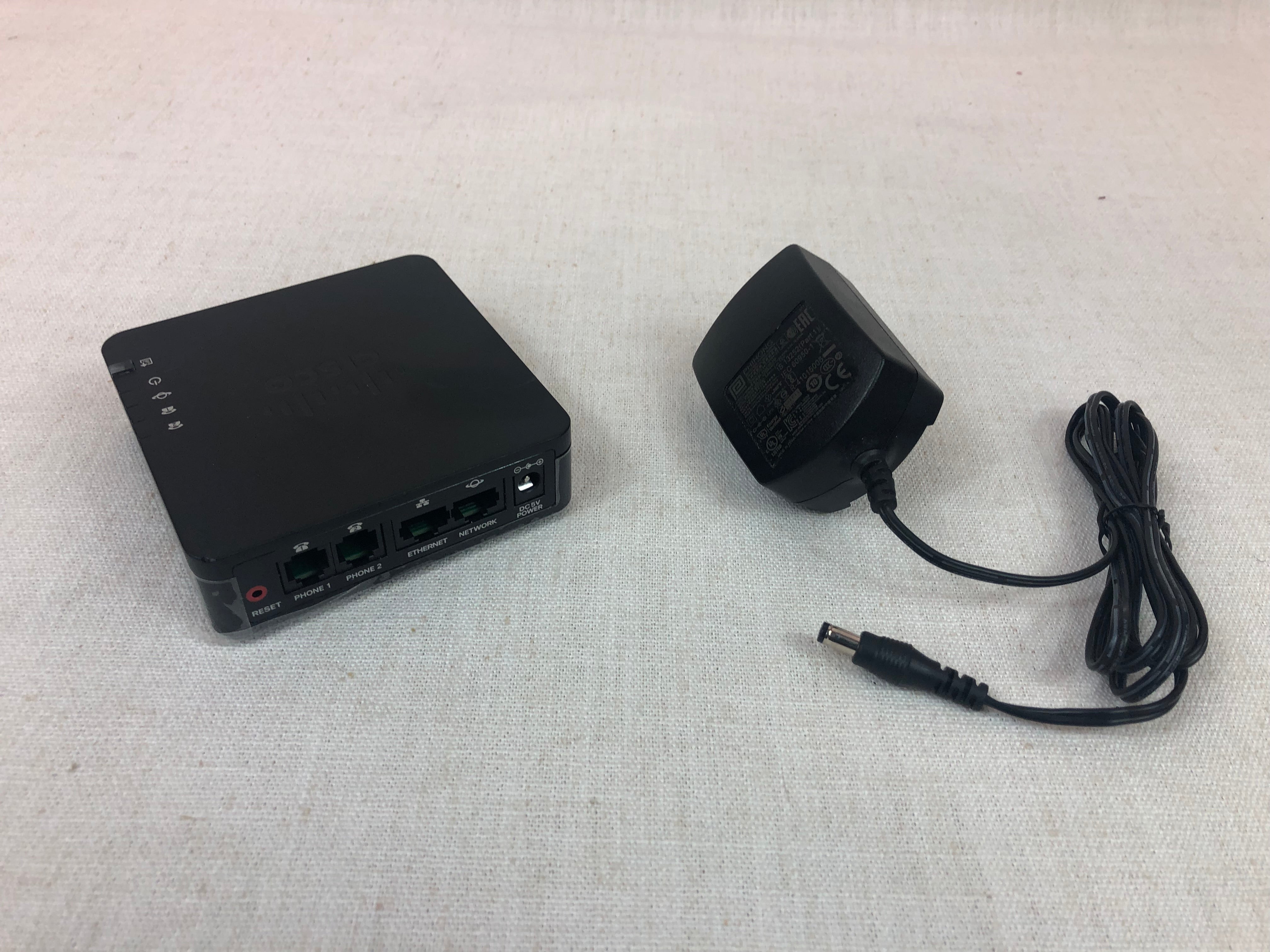 Cisco ATA192-3PW-K9 2 Port Multiplatform Analog Telephone Adapter w/ AC