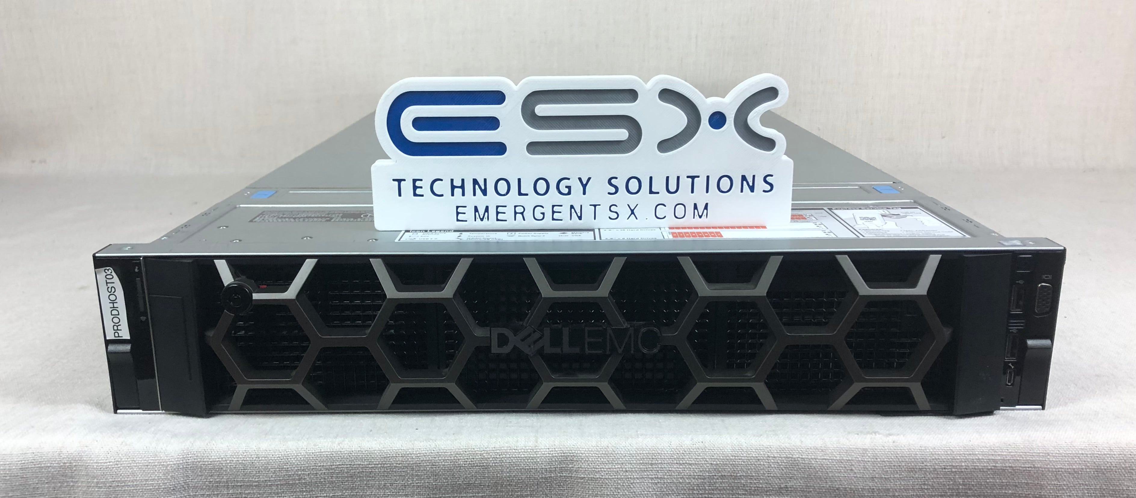 Dell PowerEdge R740 2U VMware Server 2x Intel 20 Core Gold 6148 @ 2.4GHz 384GB