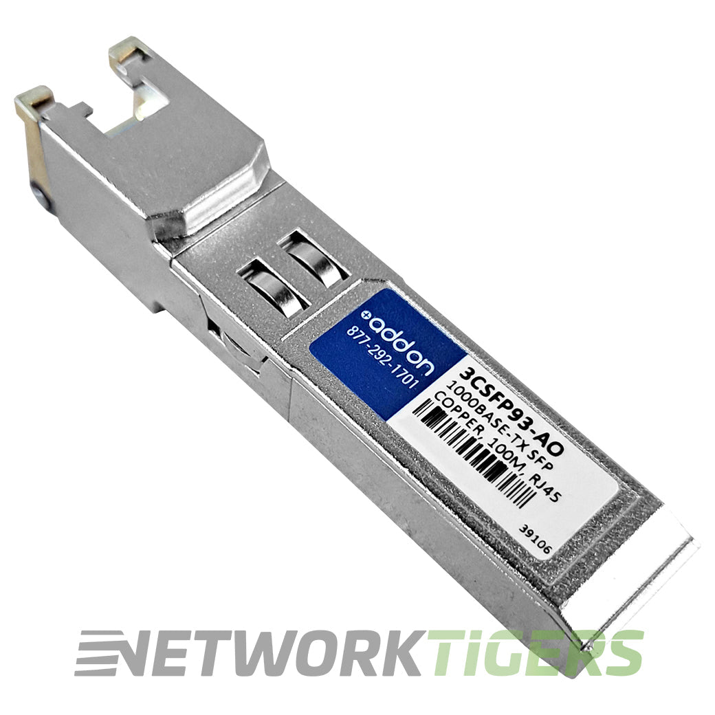 Addon 3CSFP93-A0 1GB Base-TX RJ45 HP Compatible SFP Transceiver