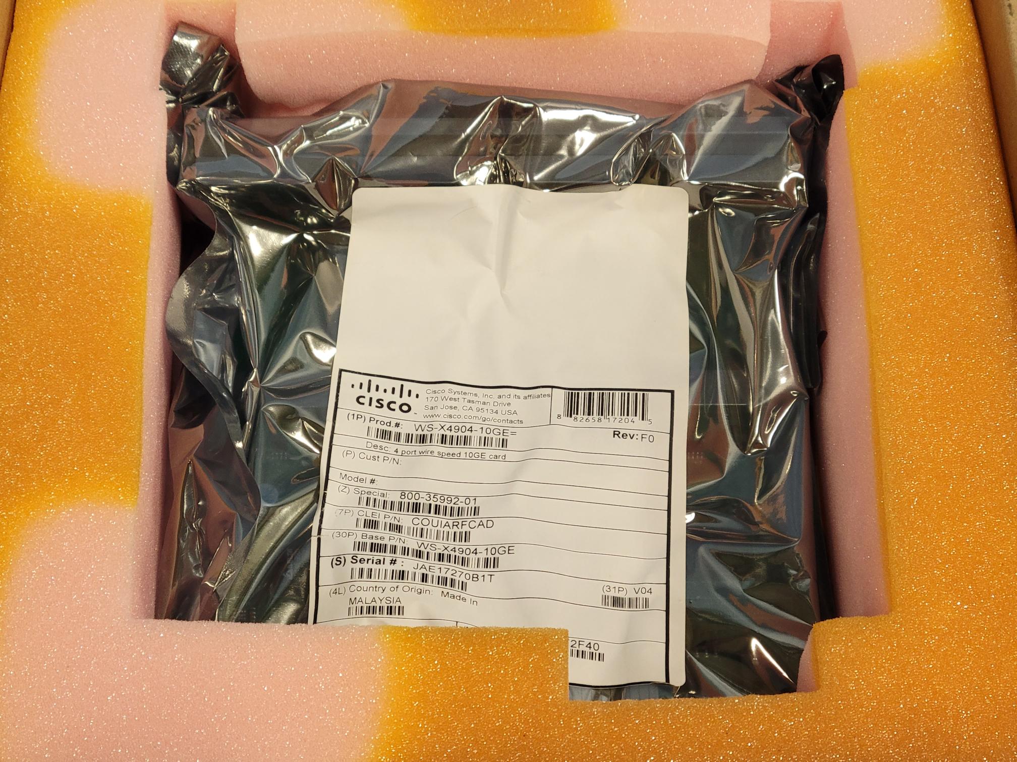 NOB Cisco 4-Port Wire Speed 10G Ethernet X2 Expansion Module WS-X4904-10GE