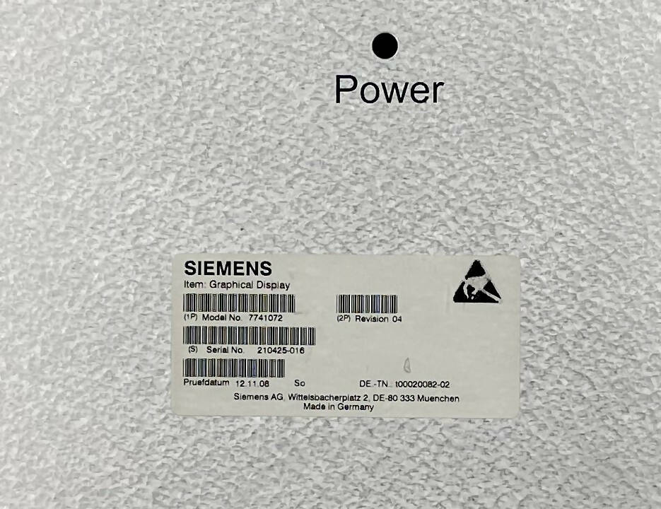 AG GRAPHICAL DISPLAY (7741072 SIEMENS