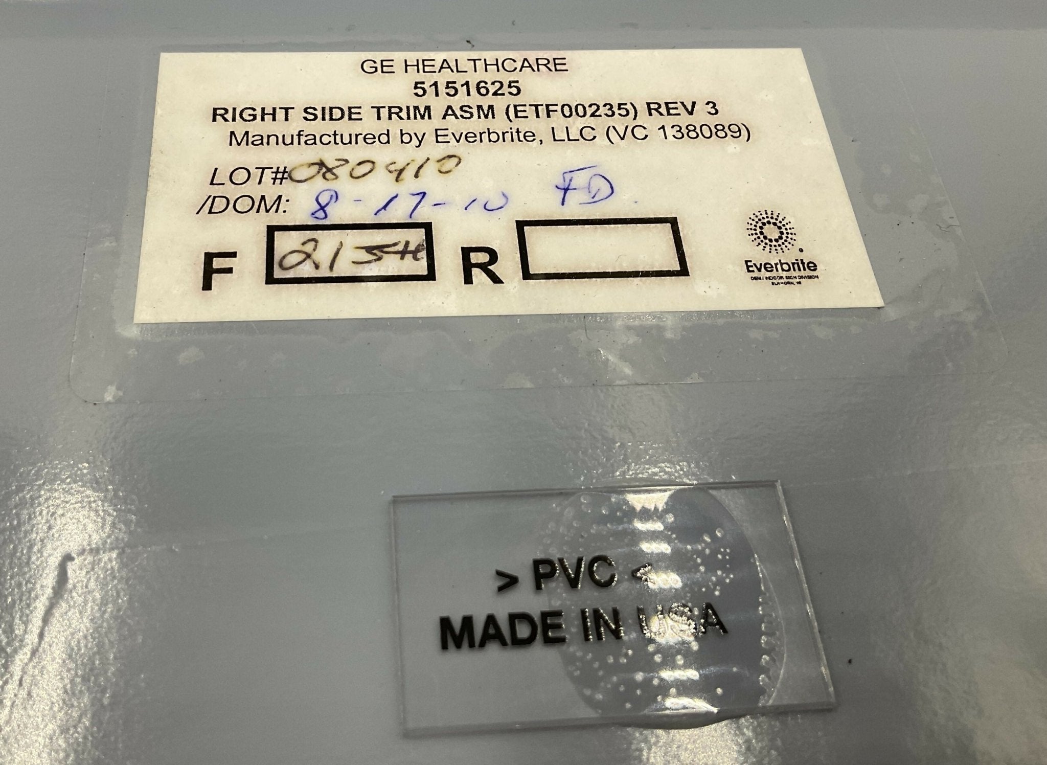 AMX 4 D RIGHT SIDE TRIM (5151625 REV 3 GE AMX