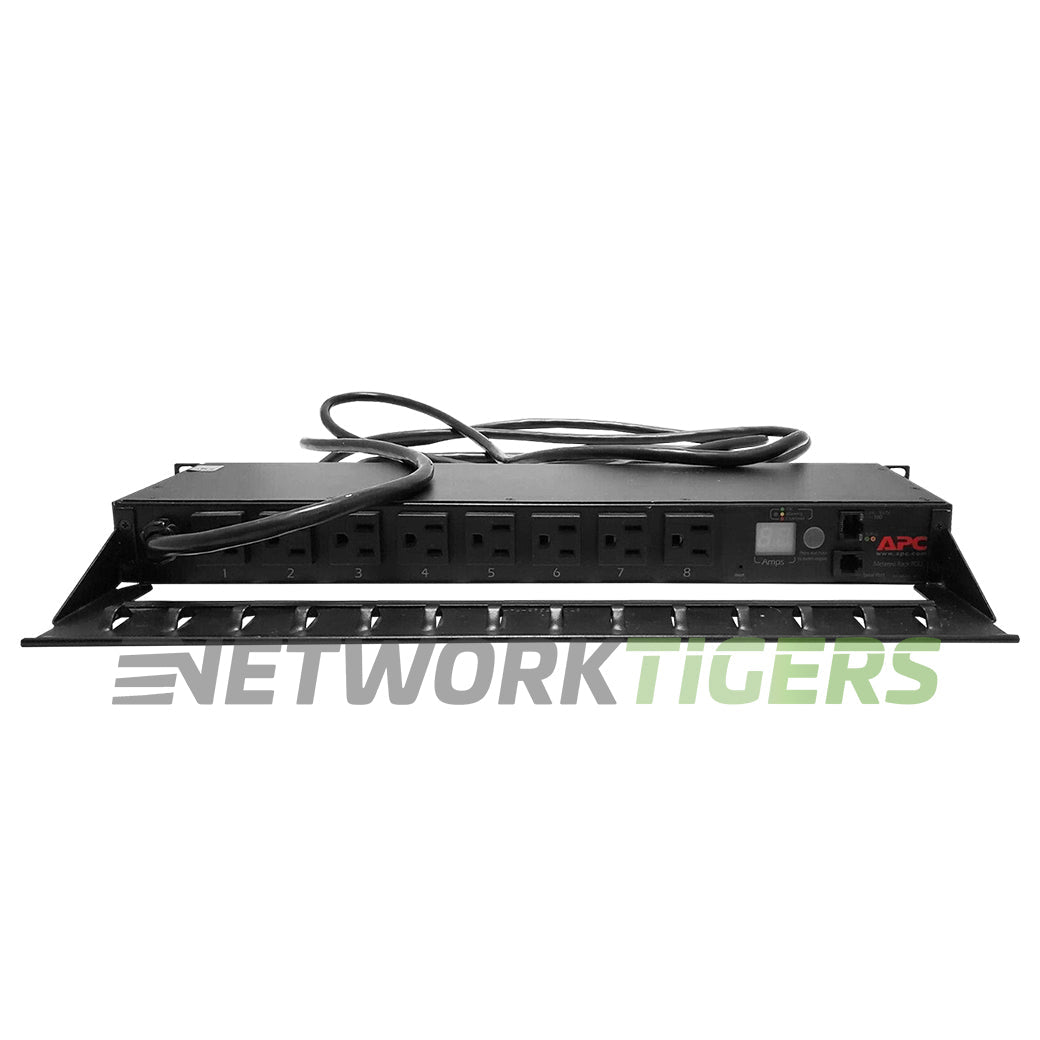 APC AP7800 Metered Rack 120V 15A 8x NEMA 5-15R 1x NEMA 5-15P 1U PDU