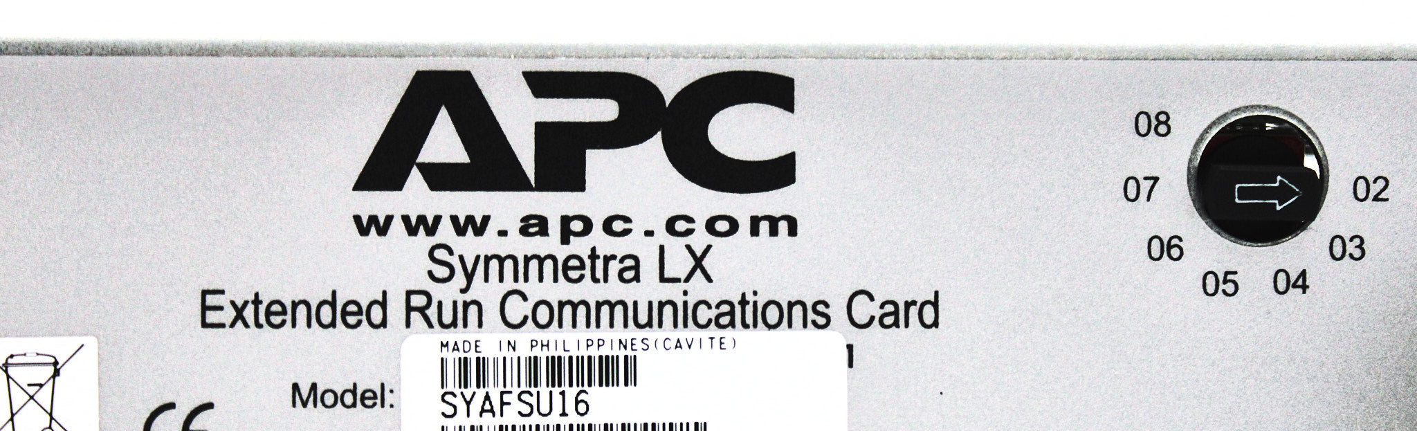 APC SYAFSU16 SYMMETRA LX/XR UPS COMUNICATION CRD