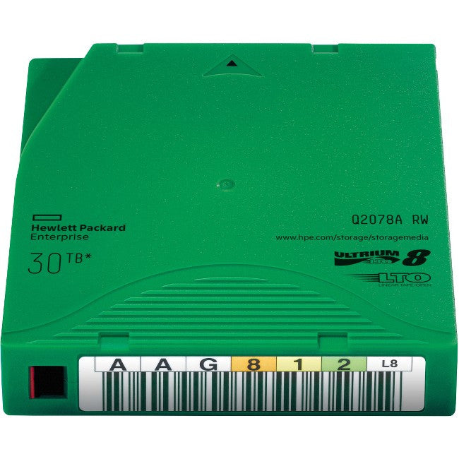 HPE LTO-8 Ultrium 30TB RW Data Cartridge (Q2078A