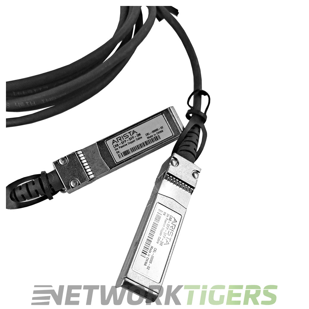 Arista CAB-SFP-SFP-3M 3m 10GB SFP+ Direct Attach Copper Cable