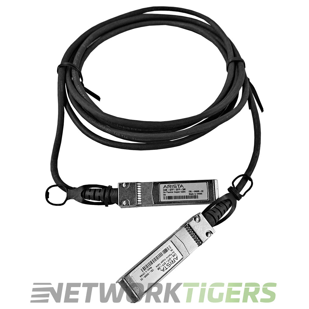 NEW Arista CAB-SFP-SFP-3M 3m 10GB SFP+ Direct Attach Copper Cable