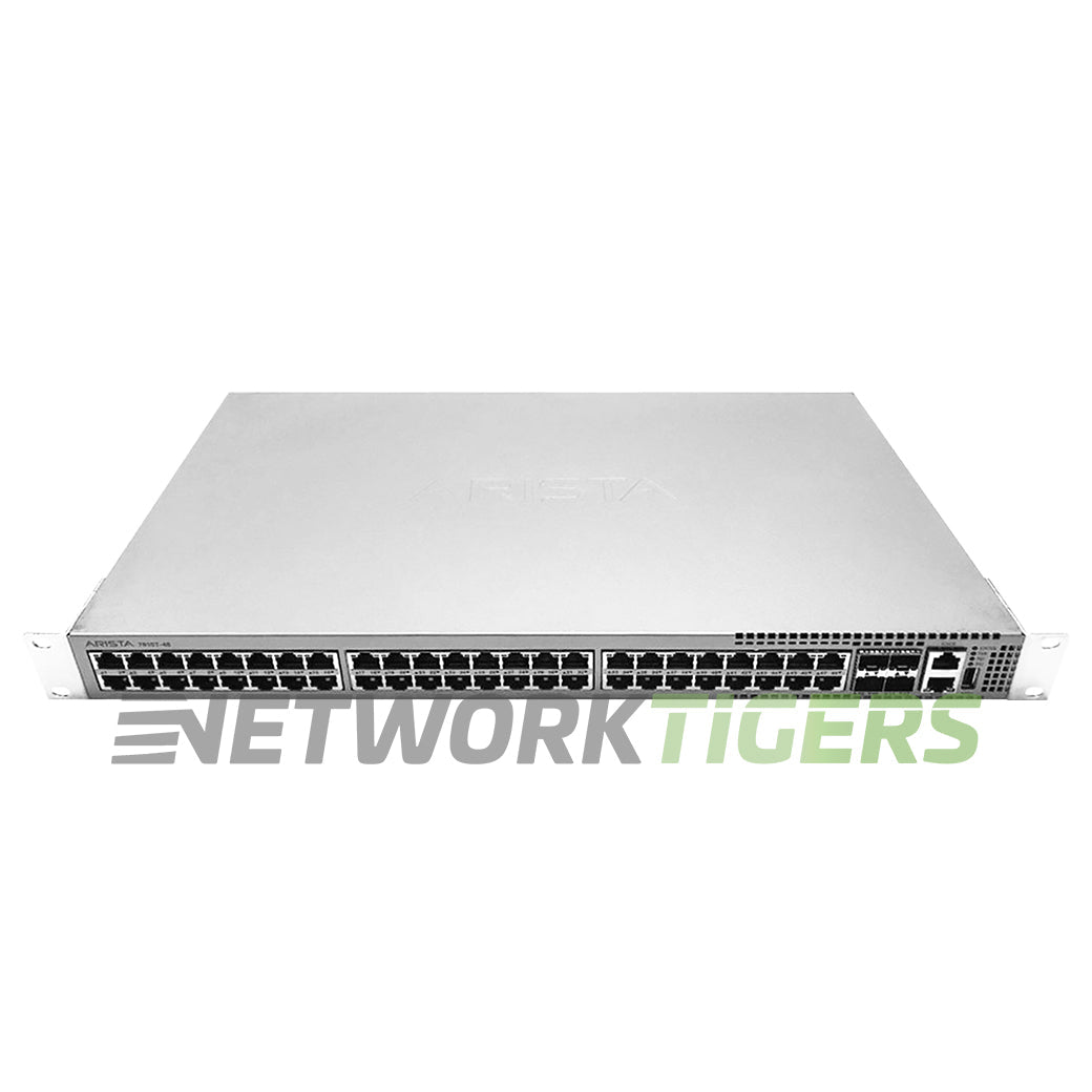 NEW Arista DCS-7010T-48-DC-F 48x 1GB RJ45 4x 10GB SFP+ F-B Airflow (DC) Switch