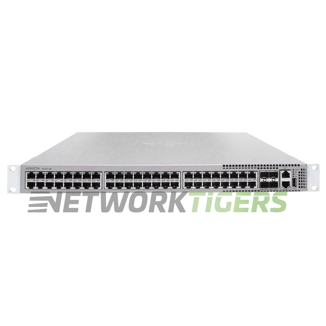 NEW Arista DCS-7010T-48-R 48x 1GB RJ45 4x 10GB SFP+ Back-to-Front Air Switch
