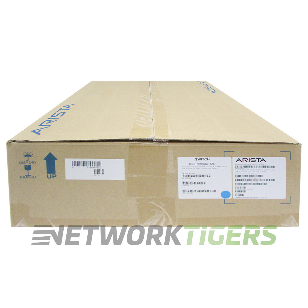 NEW Arista DCS-7050CX3-32S-F 32x 100GB QSFP100 2x 10GB SFP+ F-B Air Switch