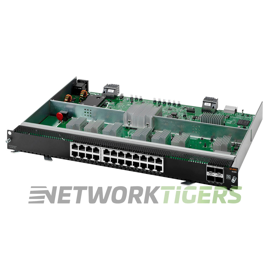 HPE Aruba R0X42A CX 6400 Series 24x 10GB Copper 4x 25GB SFP56 Switch Line Card