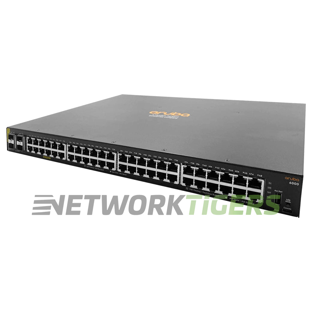 HPE Aruba R8N85A CX 6000 Series 48x 1GB PoE+ RJ45 4x 1GB SFP Switch
