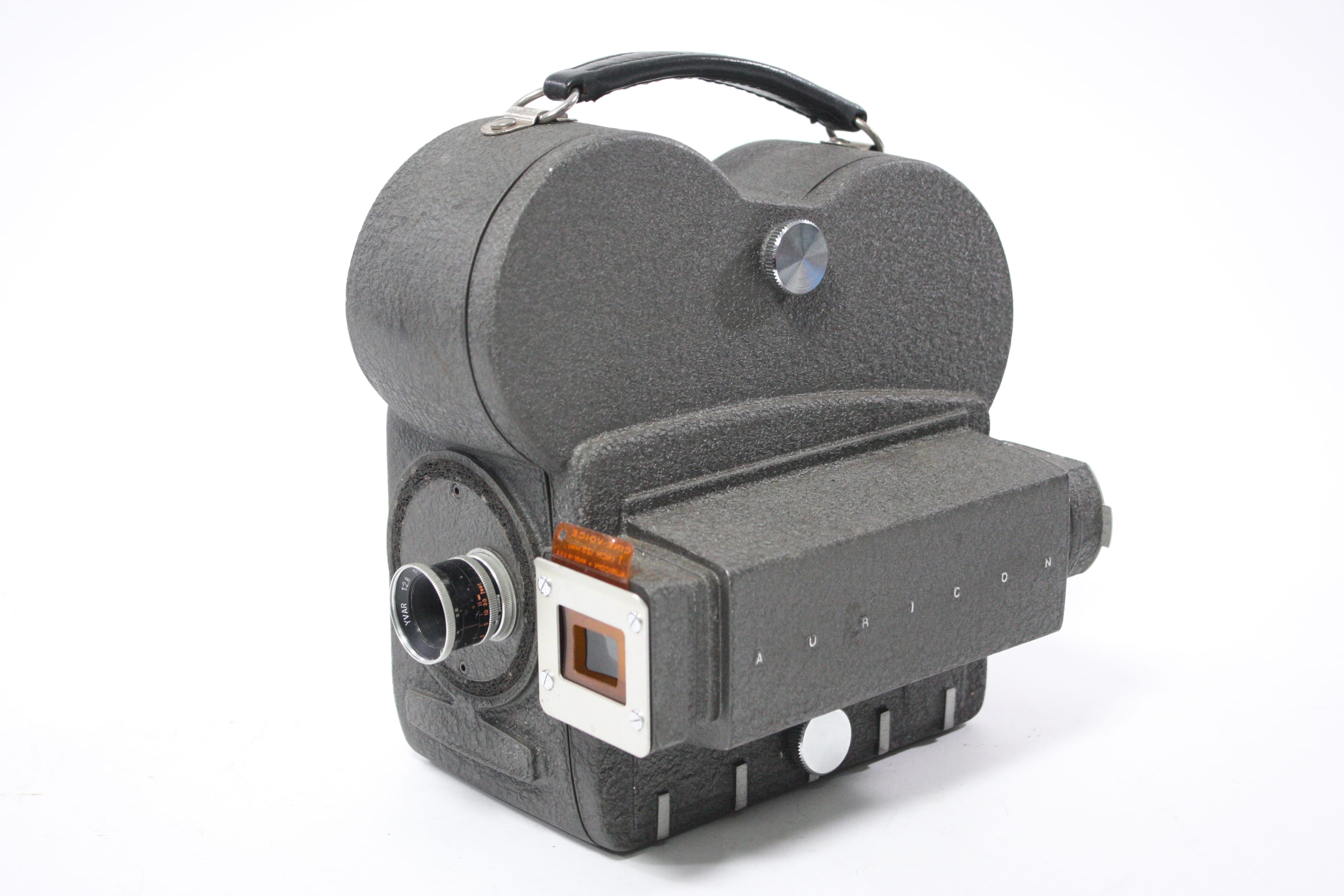 Auricon 16mm Sound-On-Film Camera CM-72 with RA30-21093-A7 and E-6 Microphone AS-IS