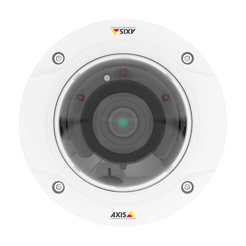 Axis P3227-LV indoor IP camera with 5MP resolution, Lightfinder, Forensic WDR, 30m IR, Zipstream, edge storage and PoE