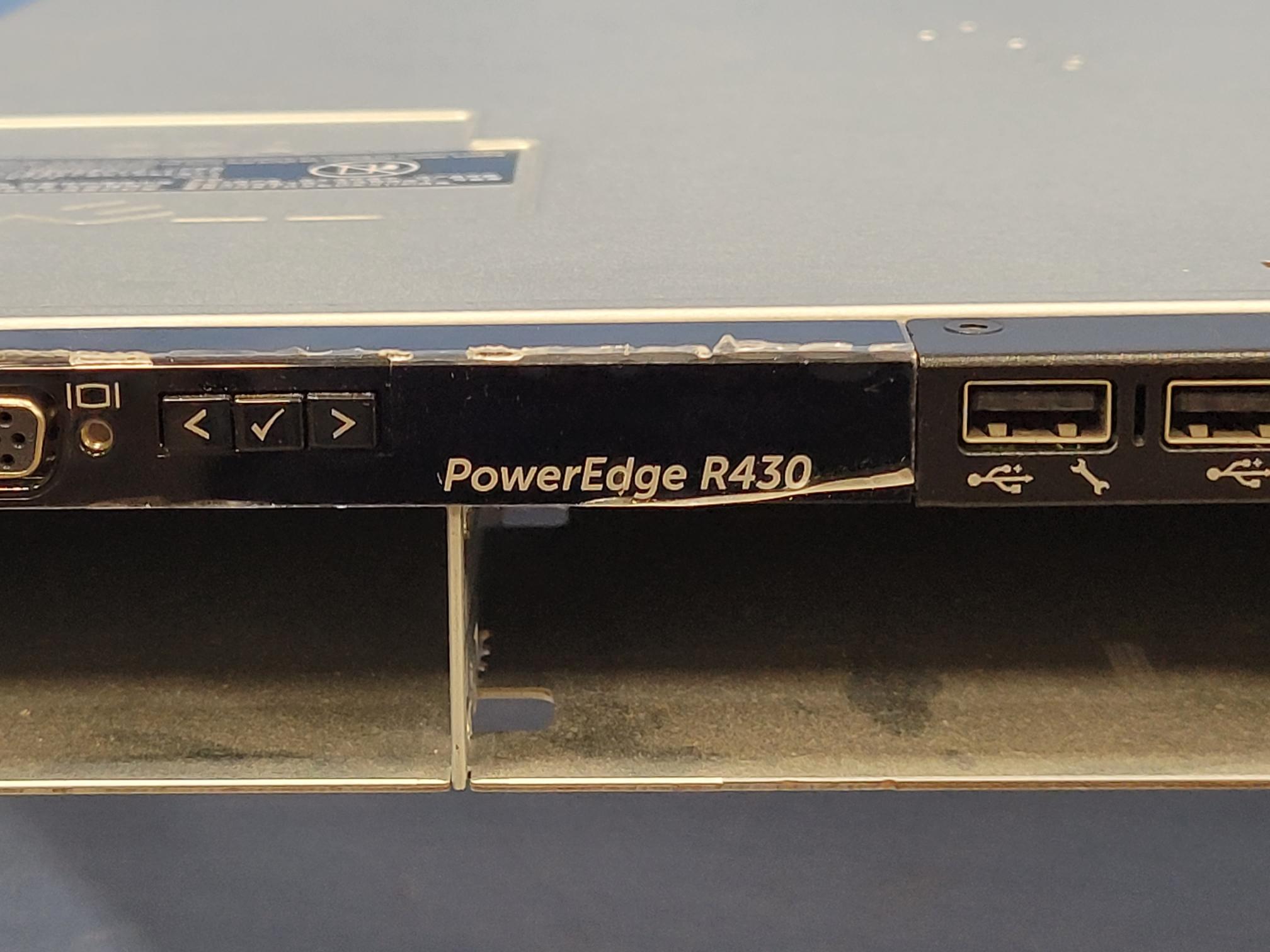 Dell PowerEdge R430 1U LFF Server 2x Intel 6 Core E5-2620v3 2.4GHz 192GB 4x 4TB