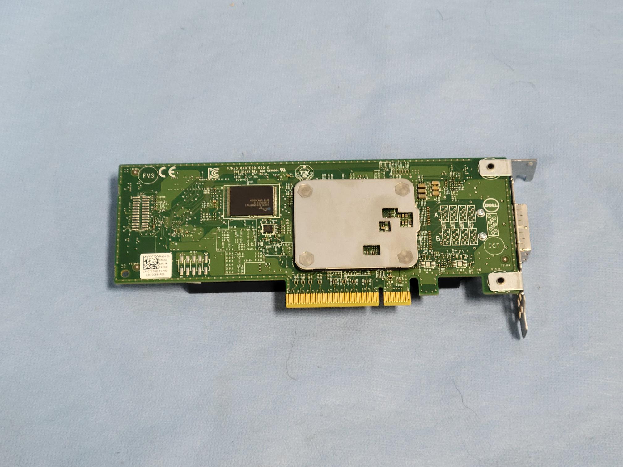 Dell T93GD Dual Port 12Gb/s SAS External HBA Controller Card Low Profile