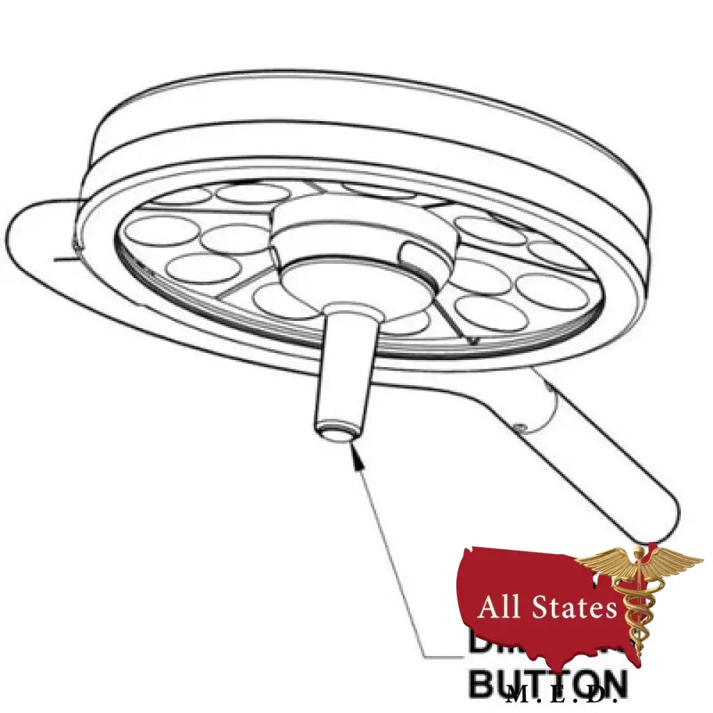 Bovie MI-750 LED Procedure Light - Dual Ceiling Mount