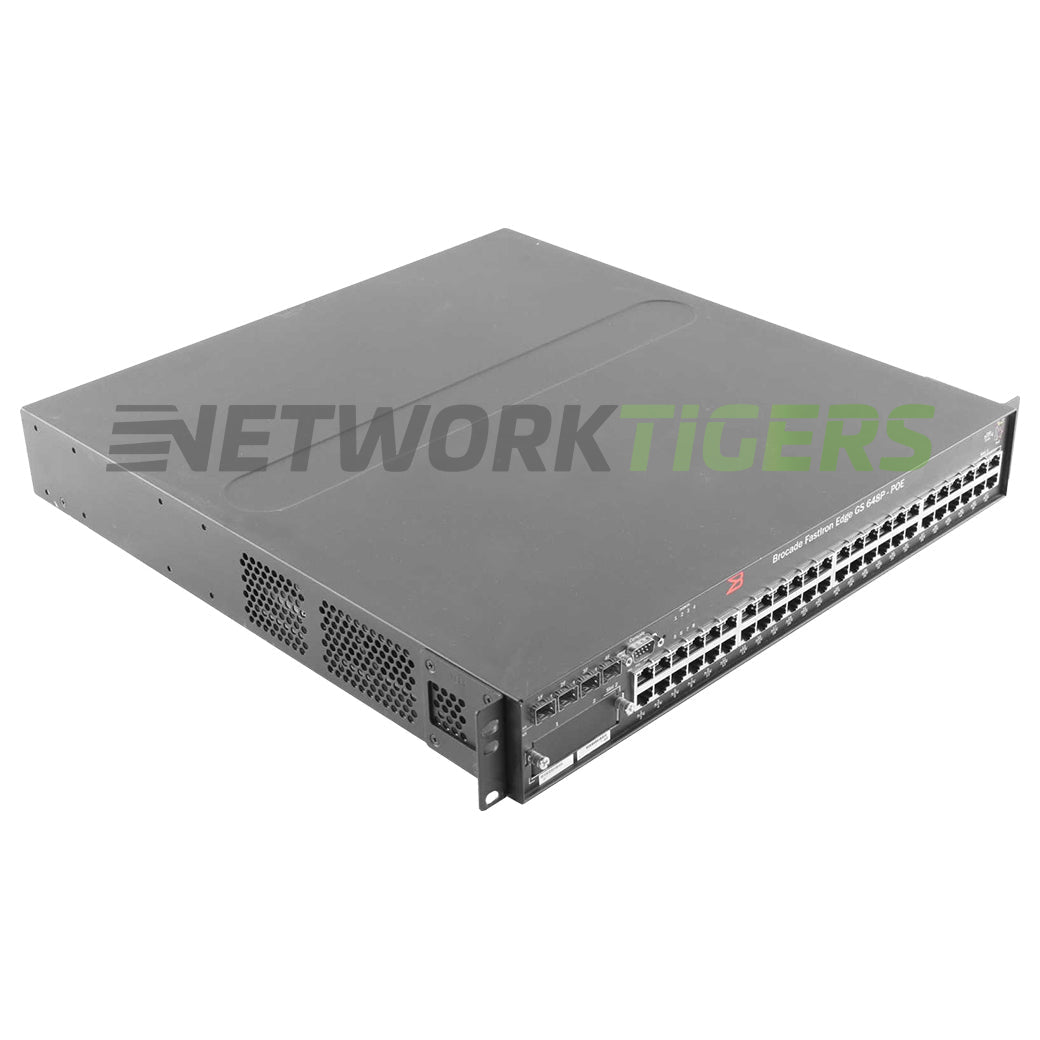 Brocade FGS648P-POE FastIron GS 48x 1GB PoE RJ45 4x 1GB SFP Switch
