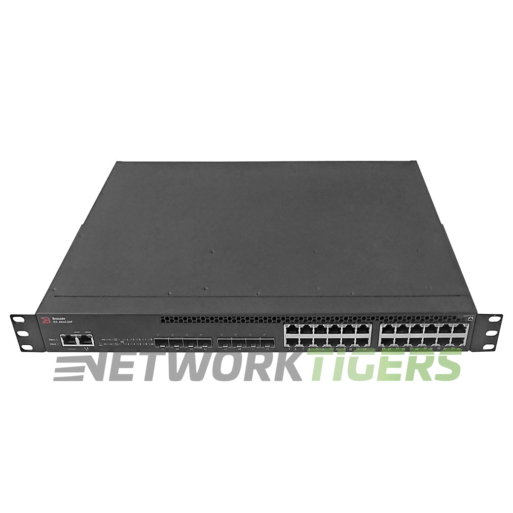 NEW Brocade ICX6610-24P-PE 24x 1GB PoE RJ45 8x 1GB SFP F-B Air (Premium) Switch