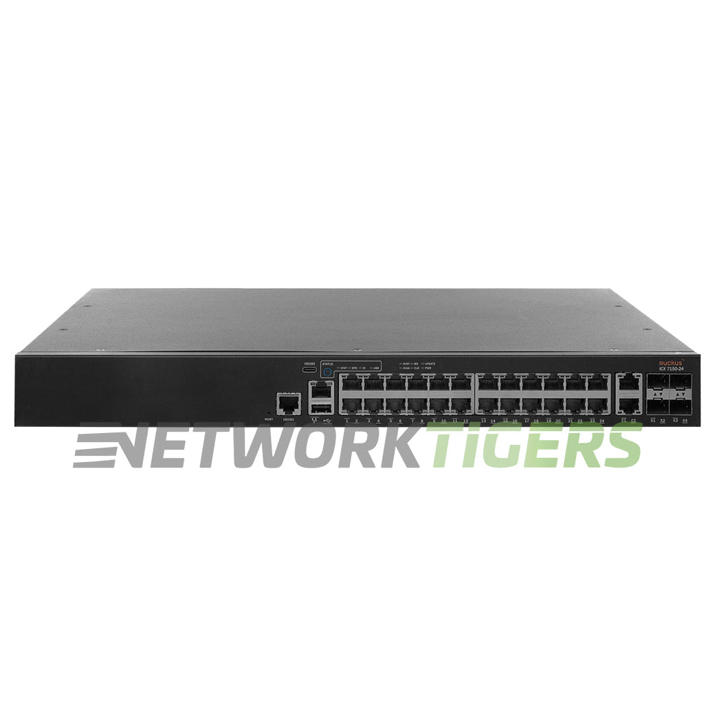 NEW Ruckus Brocade ICX7150-24-2X10G 24x 1GB RJ-45 2x 1GB SFP 2x 10GB SFP+ Switch