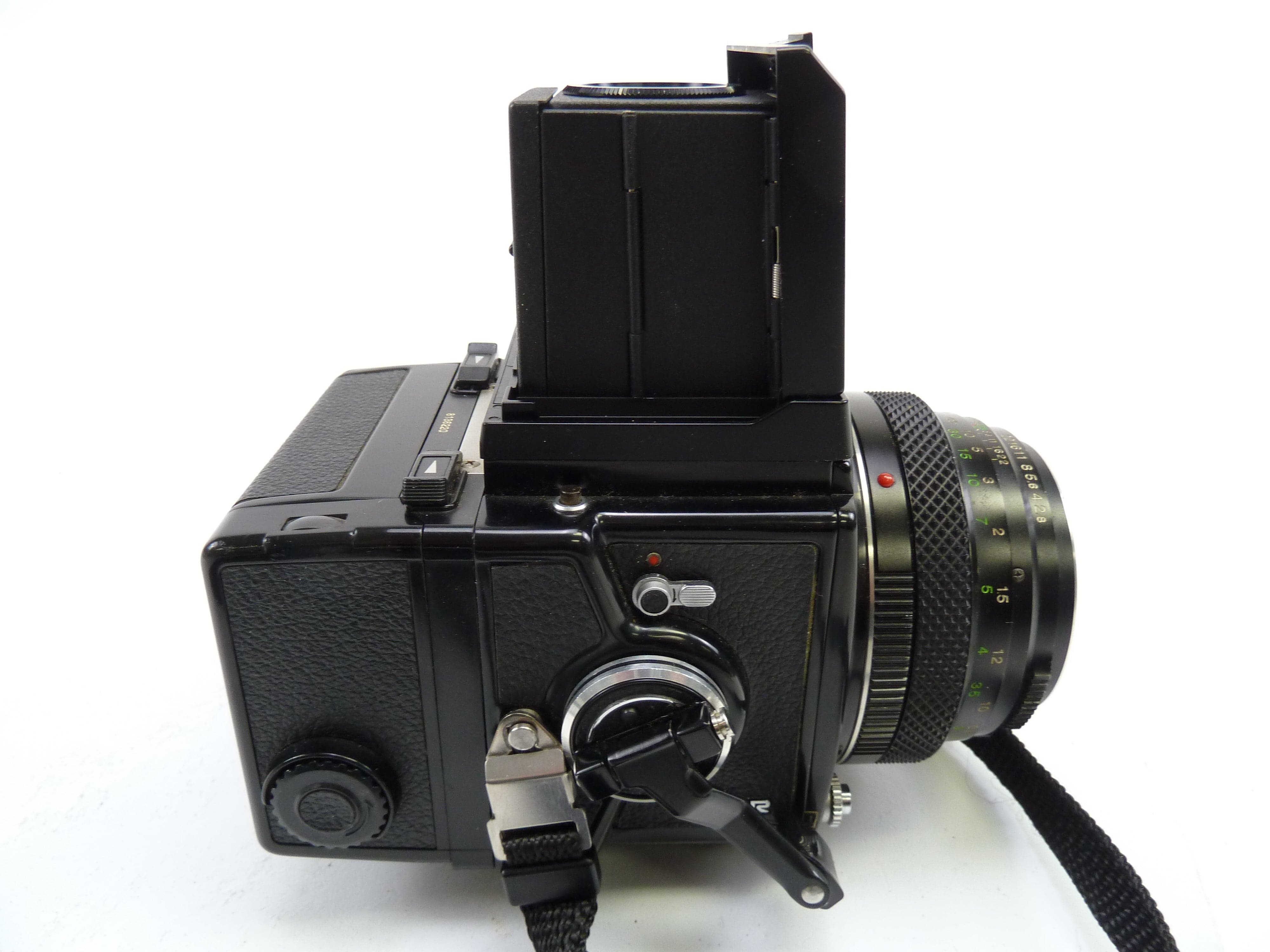 Bronica ETR Outfit with 75MM F2.8 Lens, 120 Back, and Waist Level Finder