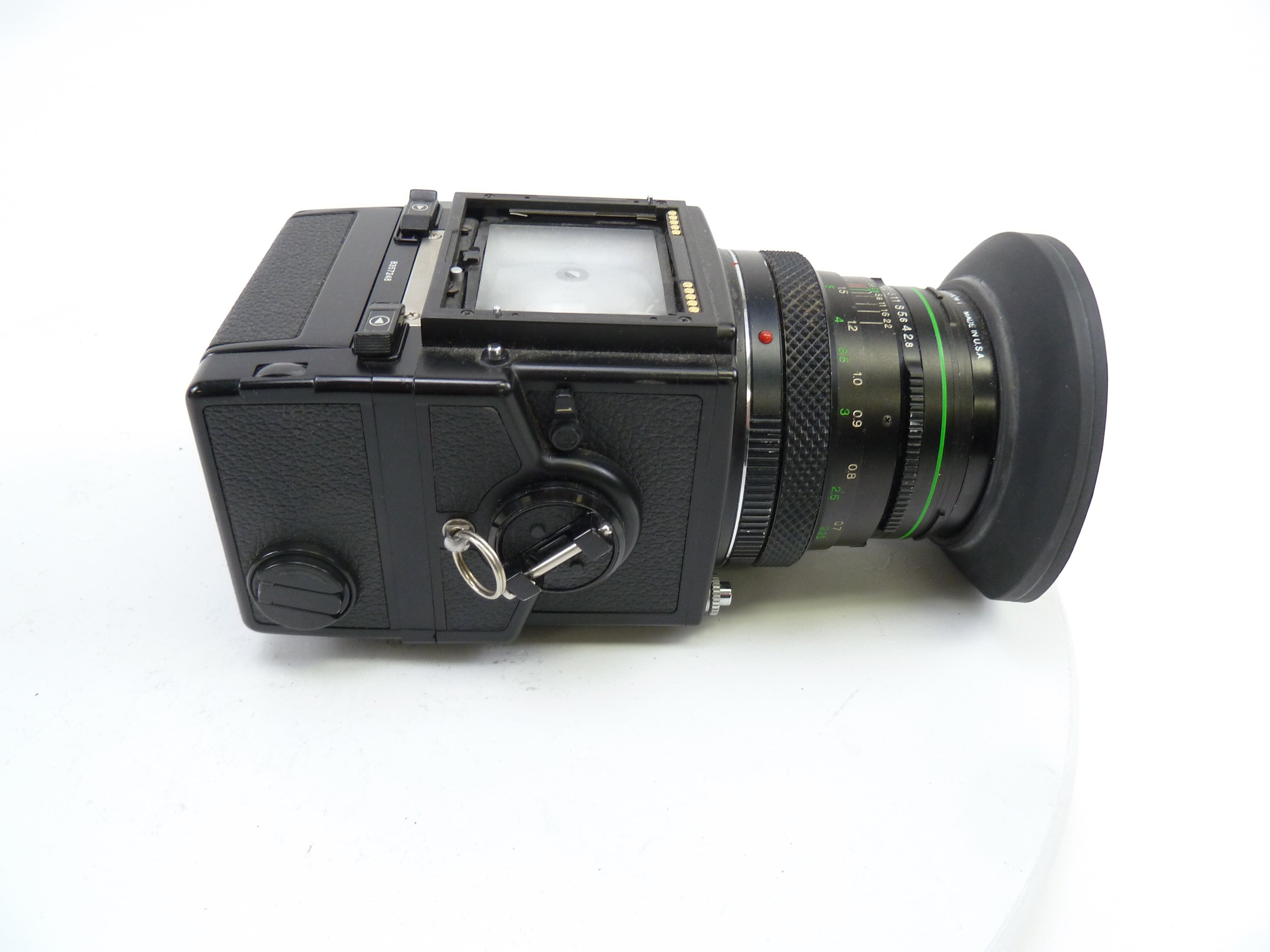 Bronica ETRS Camera Outfit with 75MM Lens, 120 Film Back, and NO FINDER