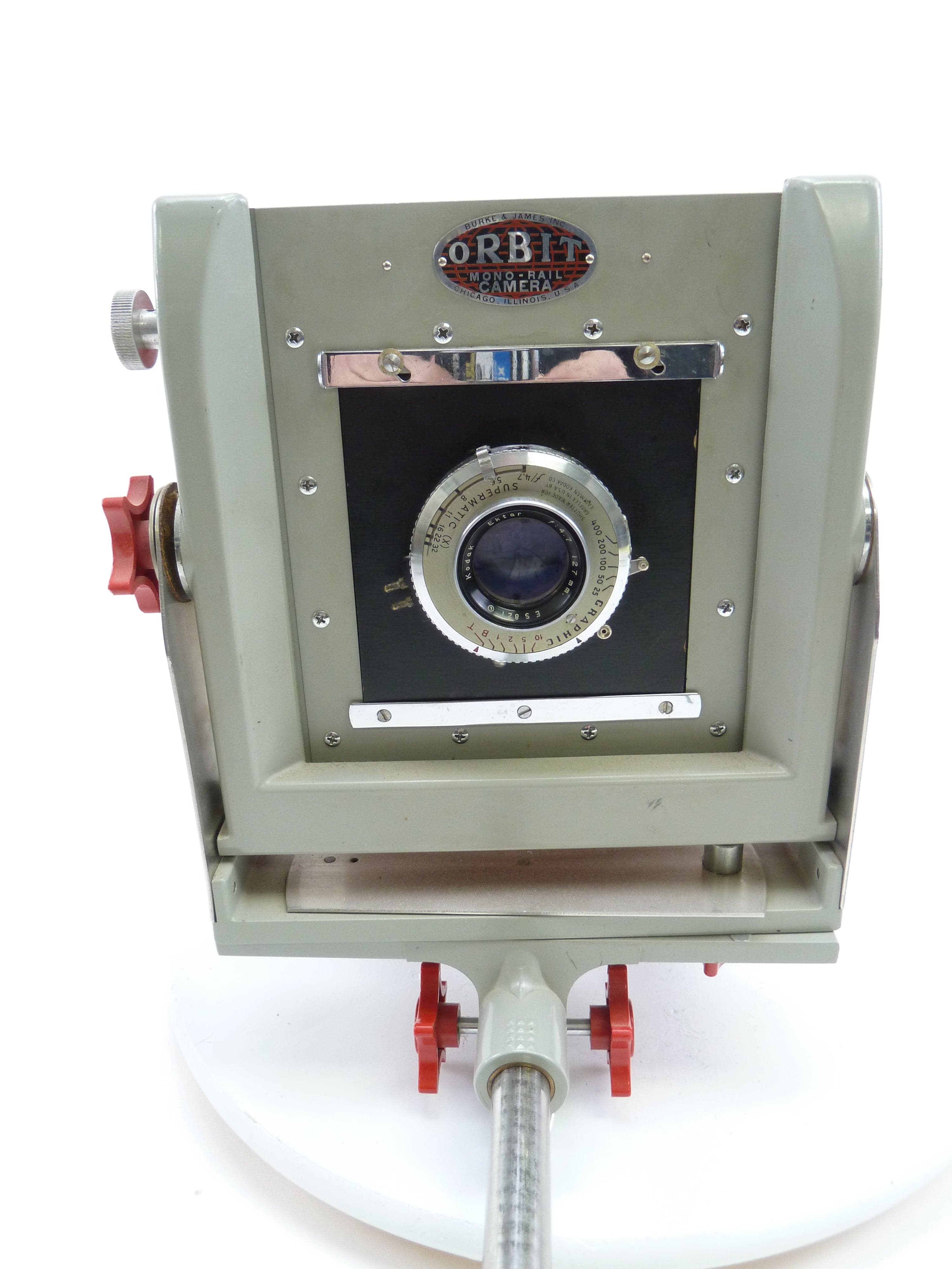 Burke & James Orbit 4X5 Mono-Rail Camera Groud Glass and Kodak Ektar 127MM F4.7