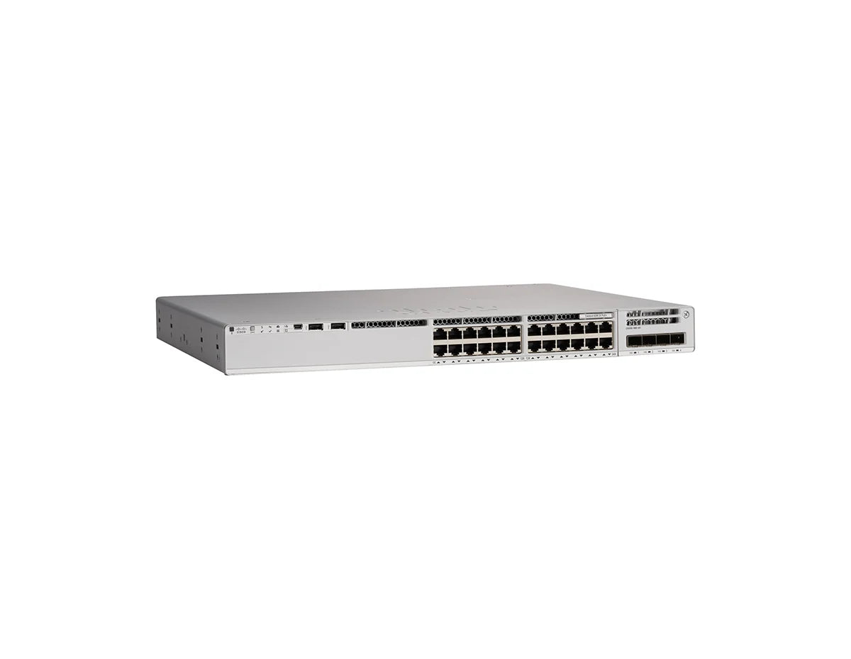 Cisco Catalyst C9200L-24P-4G-A 24-Port Full PoE+ Switch, 4x1G Uplinks, Network Advantage