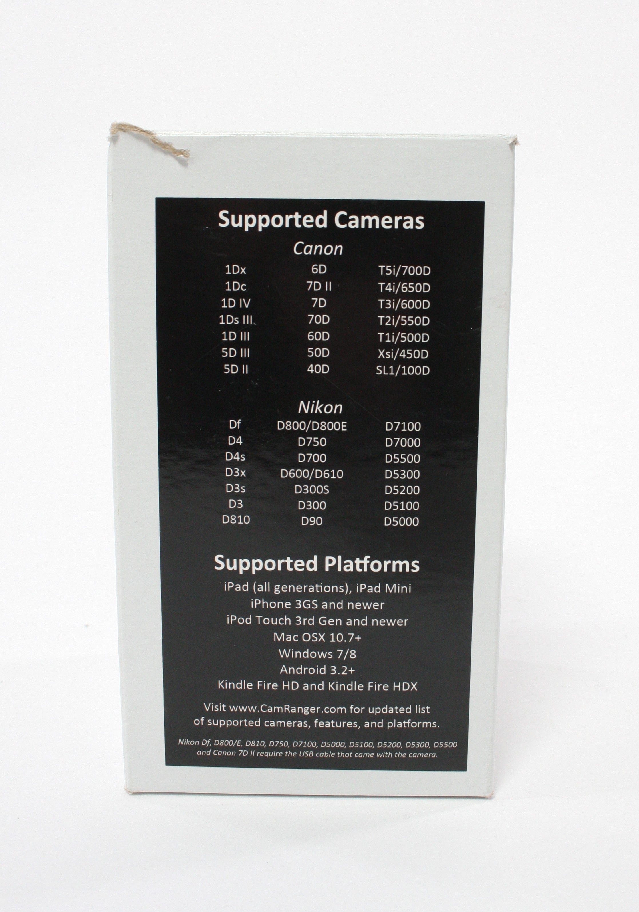 CamRanger Wireless Transmitter for Select Canon and Nikon DSLR Cameras