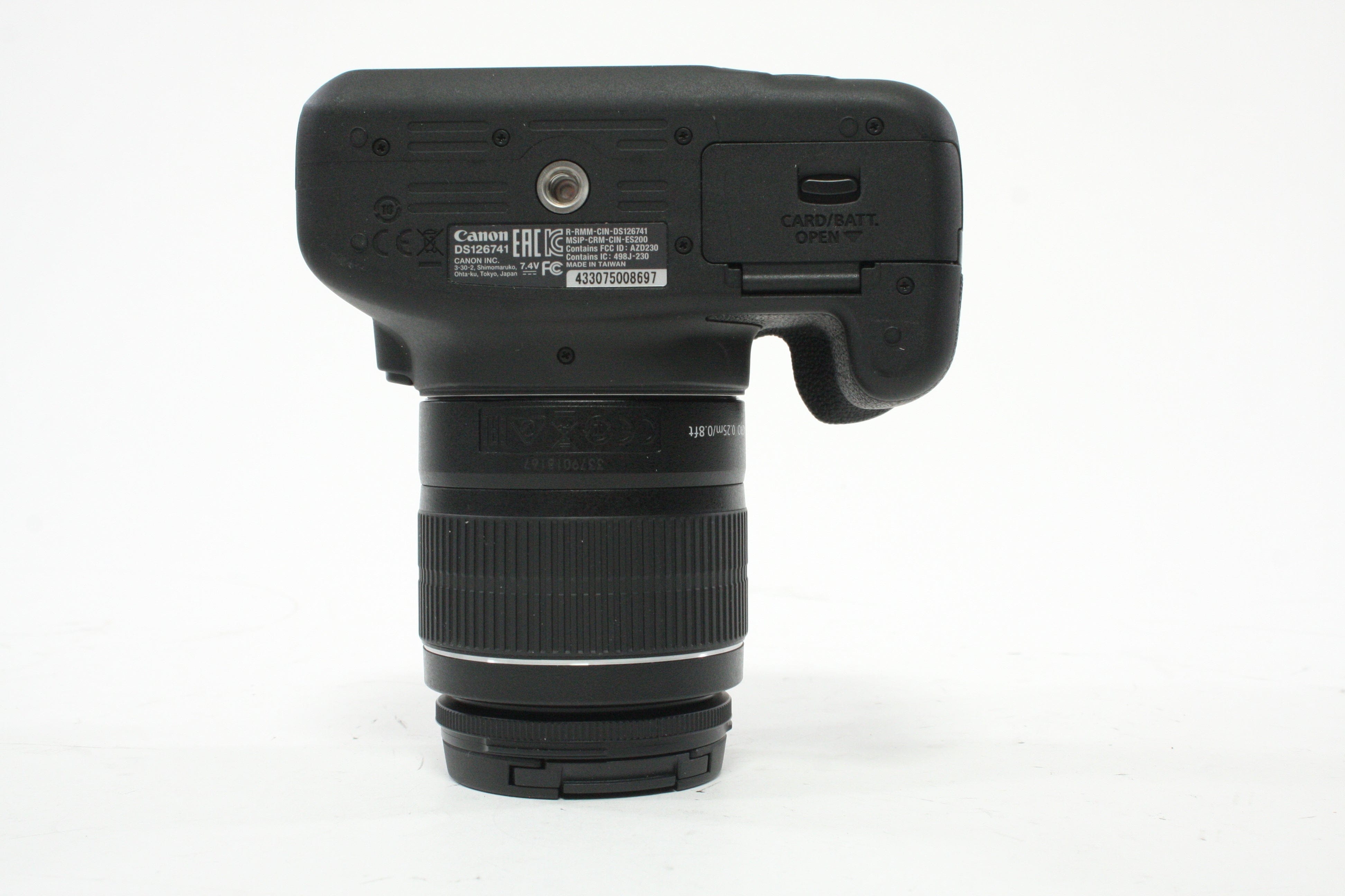 Canon 2000D DSLR with 18-55mm f/3.5-5.6 Lens with a Shutter Count of 3