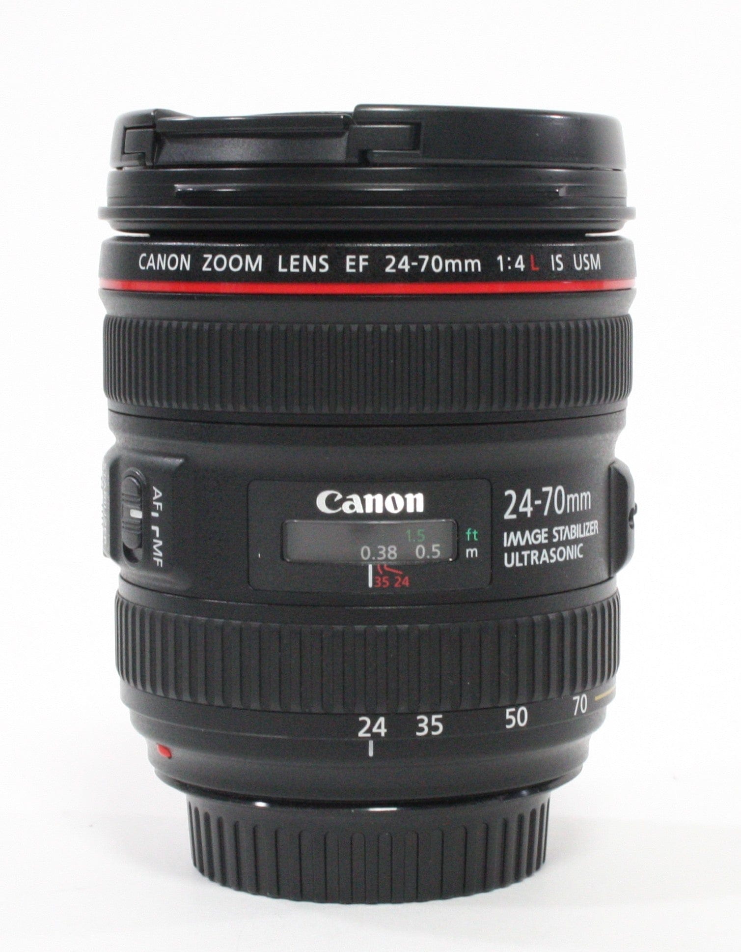 Canon 24-70mm f/4 L IS USM Macro Lens for Canon EF Mount, with case.