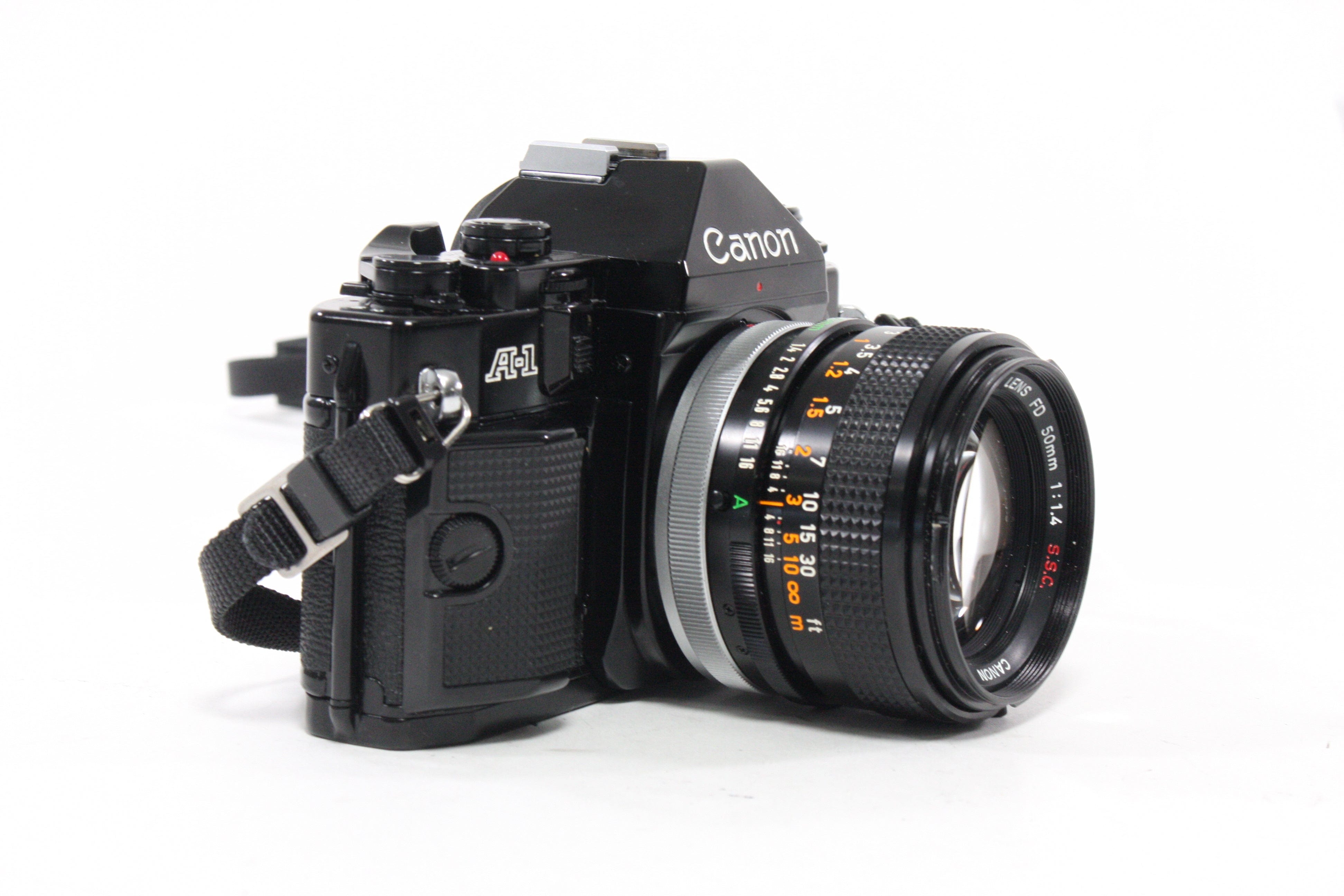 Canon A-1 35mm SLR Camera with 50mm f/1.4 Lens