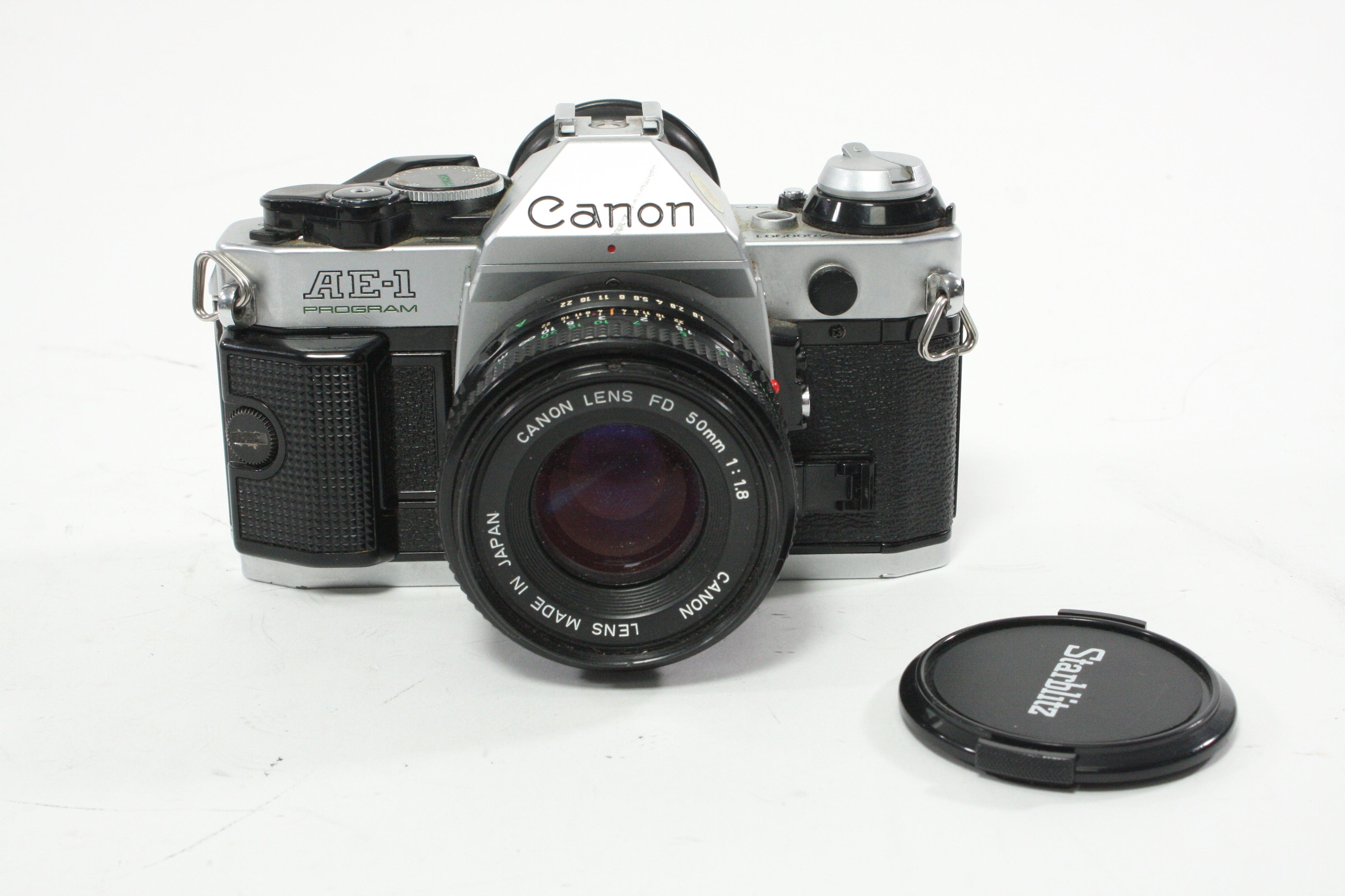 Canon AE-1 35mm SLR Camera with 50mm f/1.8 FD Lens