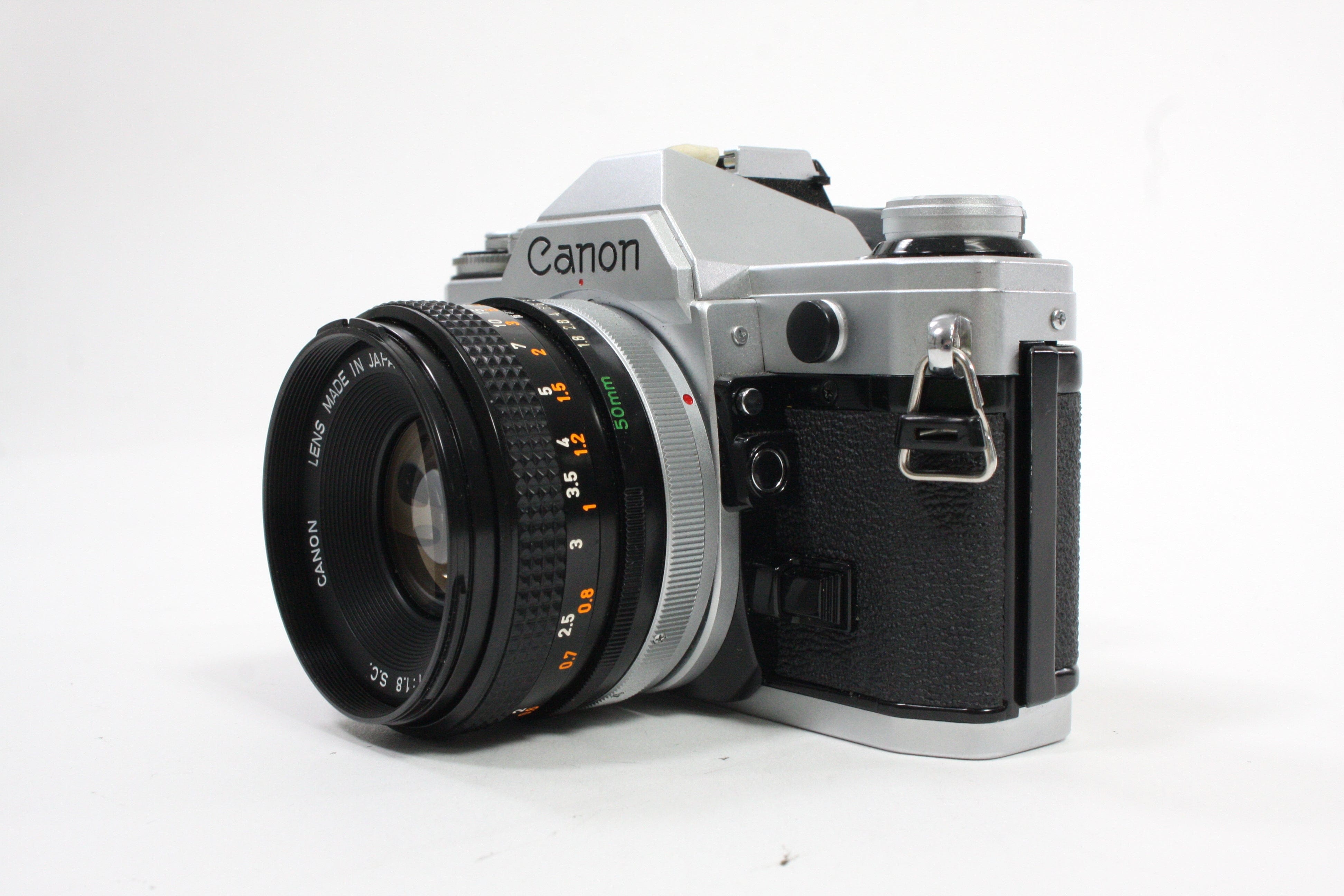 Canon AE-1 35mm SLR Camera with 50mm f/1.8 SC Lens